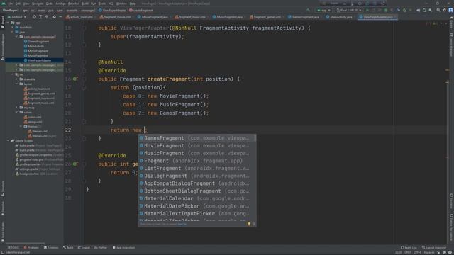 TabLayout with ViewPager2 and Fragment in android studio Beginner tutorial смотреть онлайн