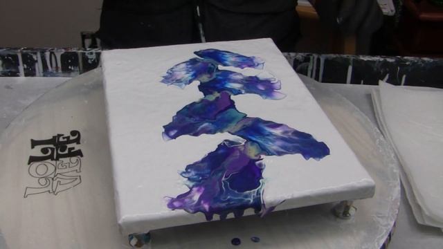 (066) Purple Gladiolus No. 2 ~ Airbrushed Flowers ~ Acrylic Pour Fluid Art смотреть онлайн