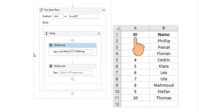 UiPath | Loop through Rows and Columns in Excel | Loop Excel/DataTable rows and columns in UiPath смотреть онлайн