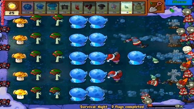 PvZ All ICE SHROOM Plant Attack All Zombies Fight! - PvZ Mod Team Plants смотреть онлайн