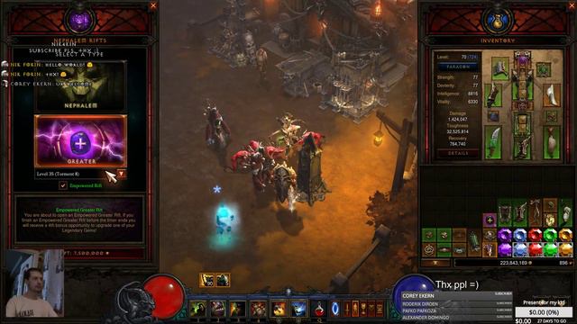 Diablo 3 PTR 2.5.0 Season 10 Witch Doctor stream nik4kin 1080@60 part 18 смотреть онлайн