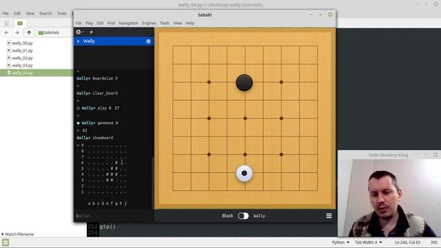 Programming the Game of Go in Python: handling GTP commands 'boardsize', 'clear_board' & 'showboard смотреть онлайн