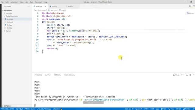 C++ vs Python | time complexity analysis in theta(n) | For loop only смотреть онлайн