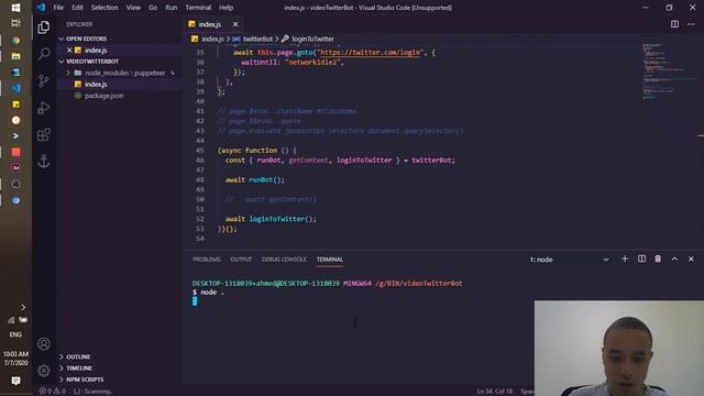 (Arabic) Build an auto-posting Twitter Bot with JavaScript and Puppeteer смотреть онлайн