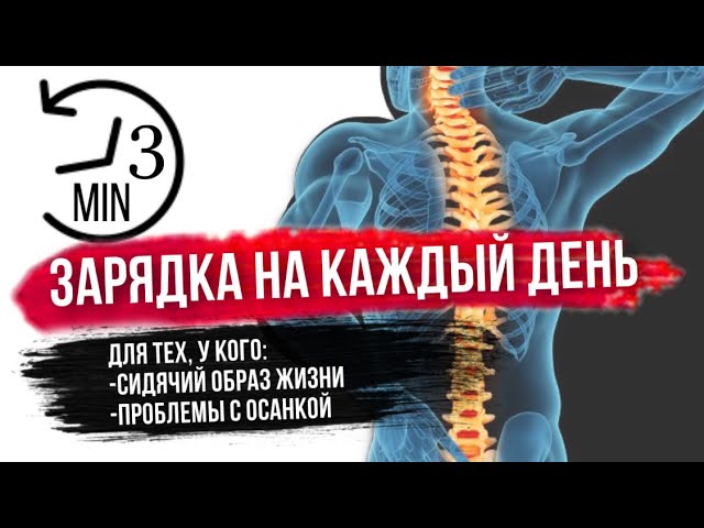 Сидячий образ жизни, проблемы с осанкой? Делай эту зарядку для спины каждый день! смотреть онлайн