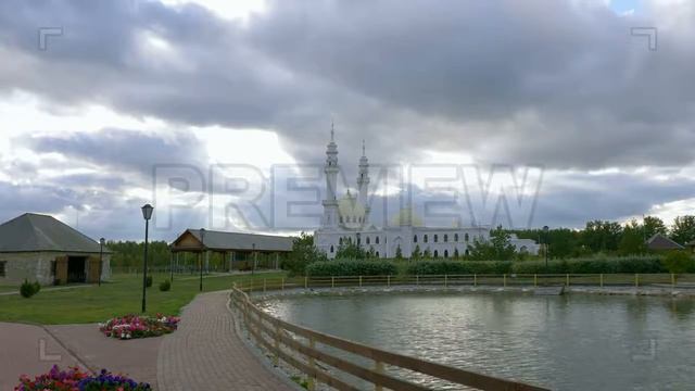 Bolgar's White Mosque Stock Video смотреть онлайн