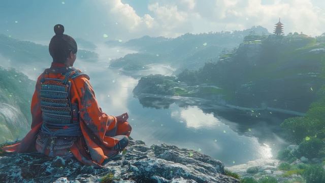 Japanese Zen Music - Japanese Flute Music For Healing, Soothing, Meditation смотреть онлайн