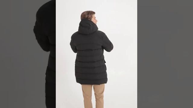 Мужская куртка био-пух Jan Steen JS207 чёрная смотреть онлайн