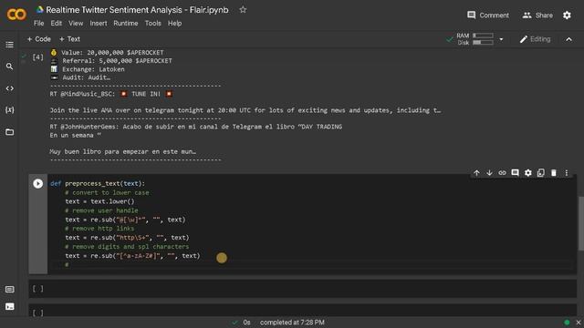 Realtime Twitter Sentiment Analysis using Pretrained Model (NLP) | Python смотреть онлайн