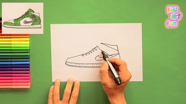 How to draw Air Jordan Nike Shoes смотреть онлайн