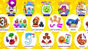 Funny Food - Kids Learn Math and Numbers - Fun Educational Game for Toddlers