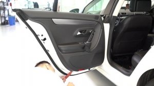 How to remove the rear door panel Volkswagen Passat CC