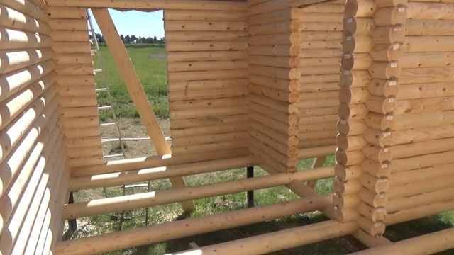 Сруб дачного Дома 6.0х6.0м. с лофтом "Костуя". Цена в СПб 236.105 руб. смотреть онлайн