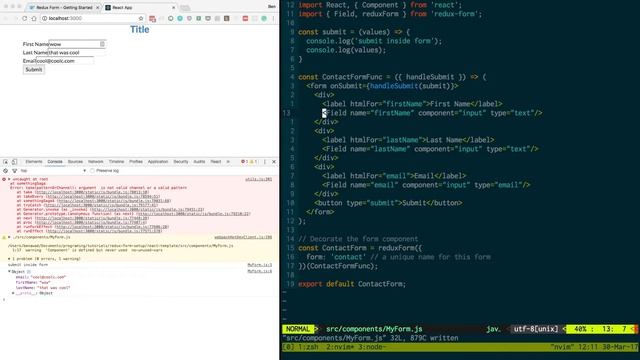 Redux Form Tutorial смотреть онлайн