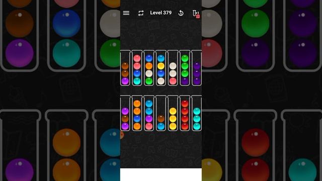 ball sort color water puzzle level 379 смотреть онлайн