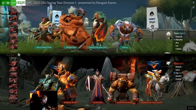 НС смотрит игру Virtus.Pro vs Team Spirit | DPC 2023: S2 | Восточная Европа смотреть онлайн