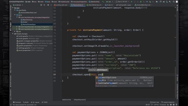 Razorpay Payment Gateway Integration In Android Using Kotlin смотреть онлайн