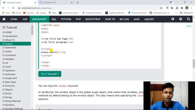 3) JavaScript w3schools смотреть онлайн