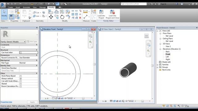 PIPE AND PIPE CONNECTOR_ REVIT FAMILY CREATION TUTORIAL 8 смотреть онлайн