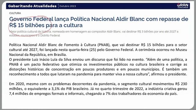 Gabaritando Atualidades: Outubro 2023!