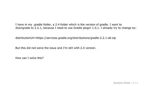 Android : How to downgrade to older version of Gradle смотреть онлайн