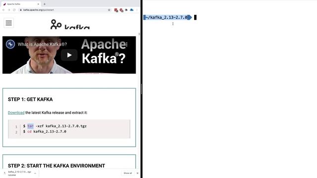 How to start Apache Kafka using the downloaded binaries (JVM) ? смотреть онлайн