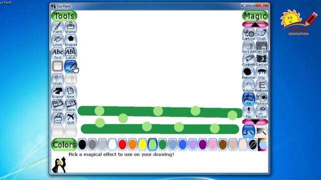 how to use tux paint - how to use tux paint - easy and funny software for kids to paint смотреть онлайн
