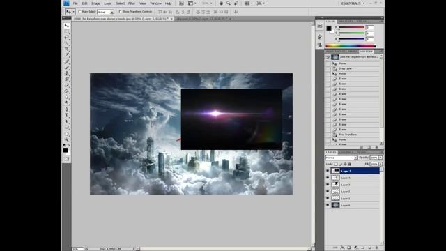 SPEED ART (Photoshop) SKY ATTACK MANIPULATION PSD - Efektowna grafika w adobe photoshop смотреть онлайн