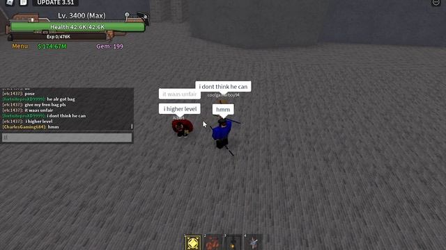 Noobs 1v1 For Gamepass In Roblox King Legacy Trolling смотреть онлайн