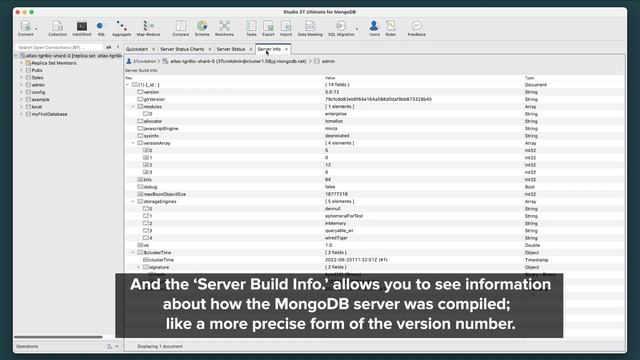 Studio 3T Server Status Charts смотреть онлайн