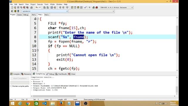 File handling Using C: Sequential Access Vs Random Access File смотреть онлайн