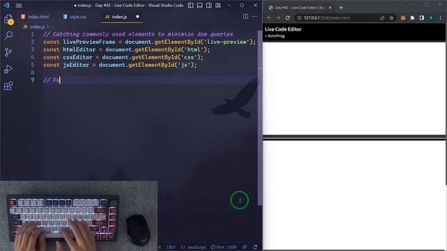 ASMR Programming - Coding a Code Editor With Live Preview - No Talking смотреть онлайн