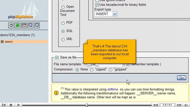How to export databases and tables with phpMyAdmin by VodaHost web hosting смотреть онлайн