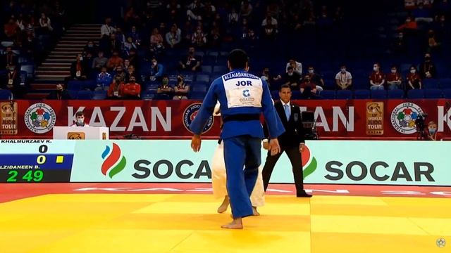 KHALMURZAEV, Khasan (RUS) - ALZIDANEEN, Baker (JOR). Grand-Slam Kazan 2021. Judo смотреть онлайн