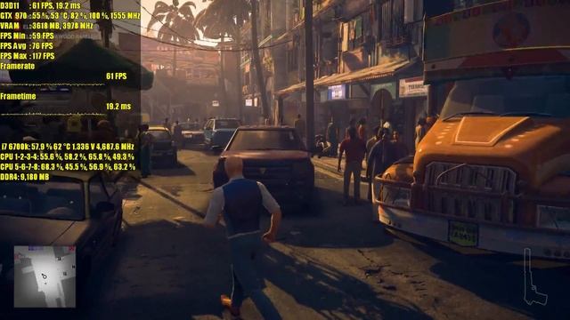 Hitman 2 GTX 970 OC & i7 6700k | 1080p Maxed Out | FRAME-RATE TEST смотреть онлайн