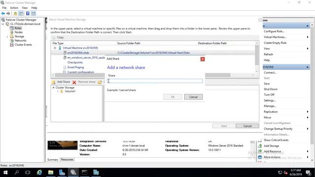49 Управление кластером Hyper V смотреть онлайн