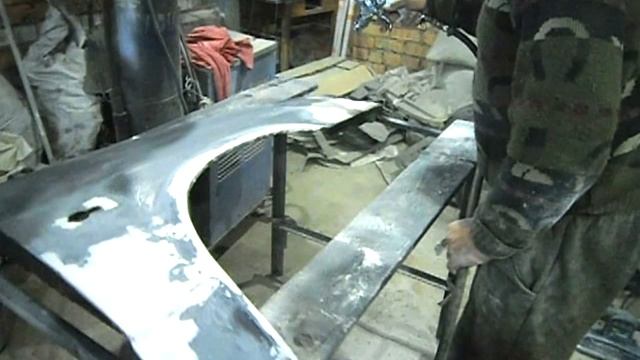 Подготовка и покраска переднего крыла от ВАЗ 2115 смотреть онлайн