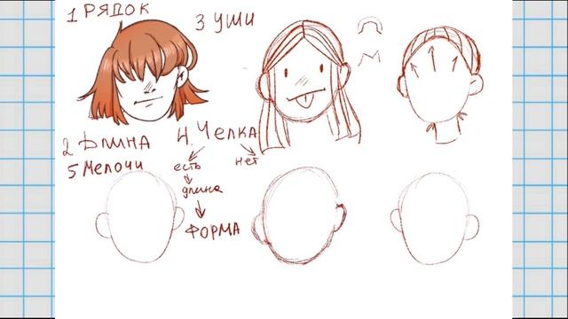 ♥ Мини туториал по рисованию волос. Мои советы, этапы рисования ♥ смотреть онлайн