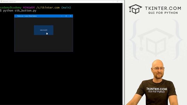 Modern Buttons In CustomTkinter - Tkinter CustomTkinter 2 смотреть онлайн