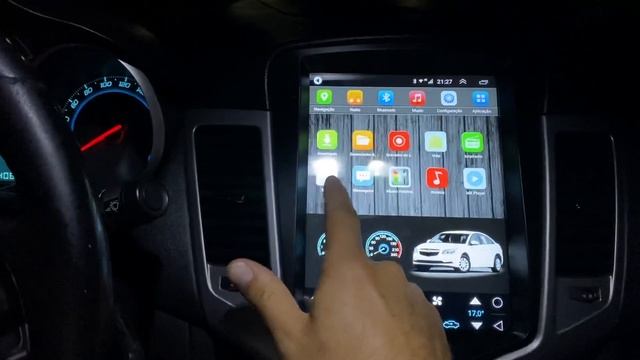 Multimídia Para Cruze 2012 - 2015 Tipo Tesla 10’’ Android смотреть онлайн