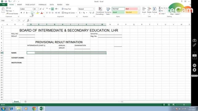 Formatting in MS Excel - Class 5 смотреть онлайн