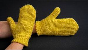 Вязаные варежки для начинающих - простое пошаговое руководство!