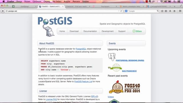 Geodjango lectures by using postgreSQL PostGIS PROJ4 GEOS смотреть онлайн