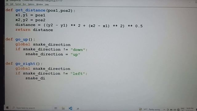 snake game using python ? #python #pythonforbeginners #snakegame #youtubevideo #youtube смотреть онлайн