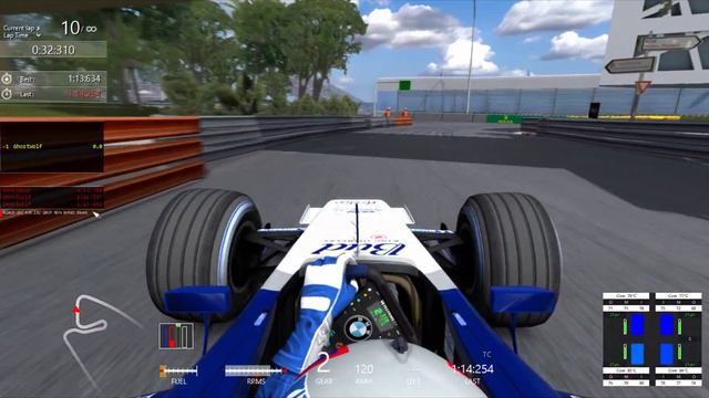 Monaco 1:13.248 | BMW Williams FW26 | Assetto Corsa смотреть онлайн