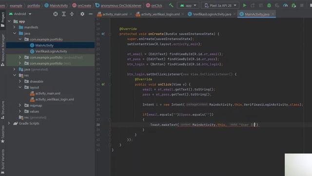 Membuat apk profil pribadi dengan fitur login android studio #java смотреть онлайн