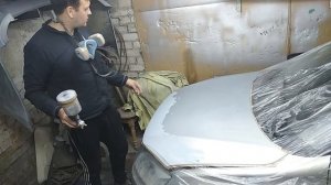 Как покрасить капот автомобиля в гараже своими руками