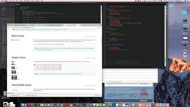 Programmare un sito web - Sezione Footer, awesome icons, social links - Parte 4 смотреть онлайн