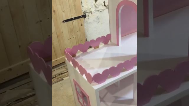 Большой кукольный Домик-стеллаж смотреть онлайн