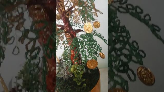Большая красивая глициния из бисера